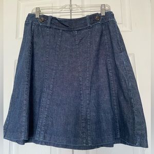 Ann Taylor Denim A-line Skirt, size 8